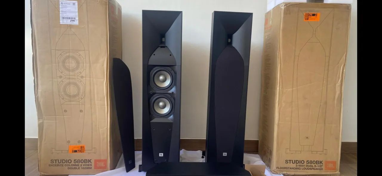 JÁ FOI VENDIDO! Par Caixas Torre JBL studio 580  - Foto 2