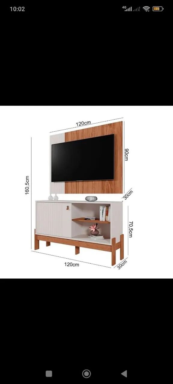Rack com painel até 50 polegadas  - Foto 3