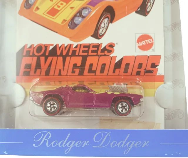Hot Wheels Rodger Dodger Flying Colors Roxo 1974 - 30 Anos