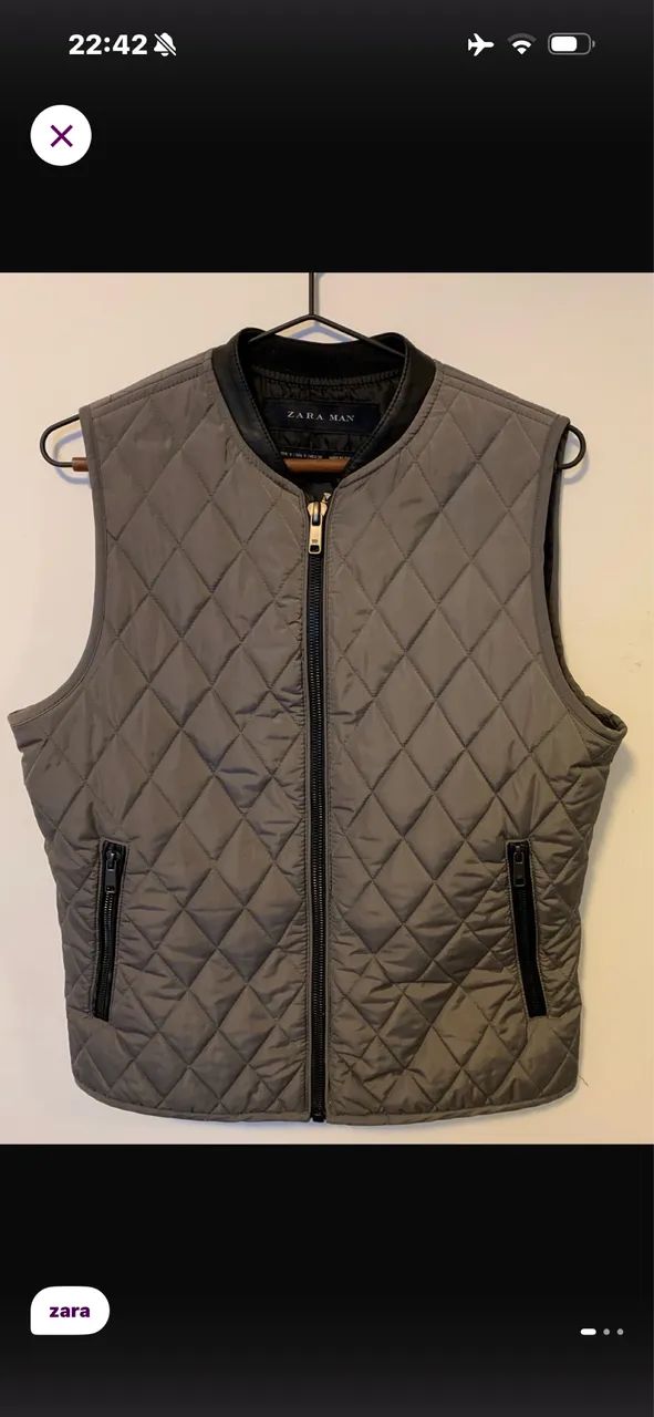Colete zara cinza