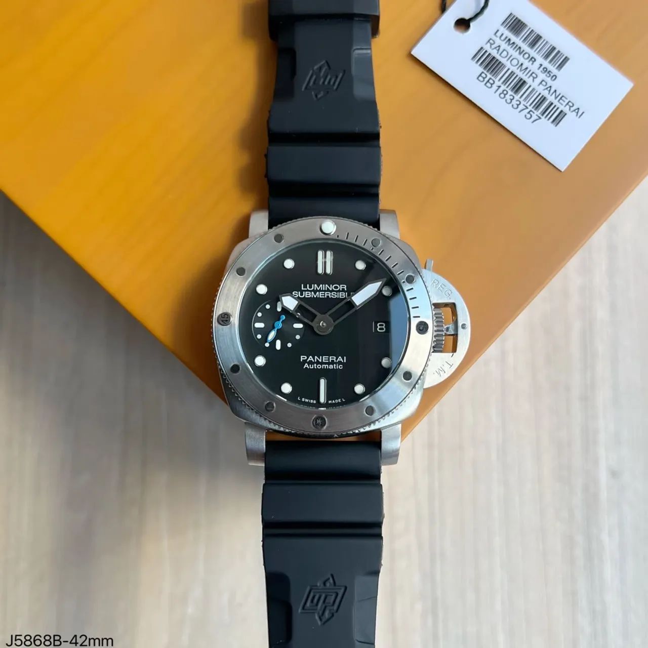 Relógio Panerai Submersible - Azul e Prata - Foto 4