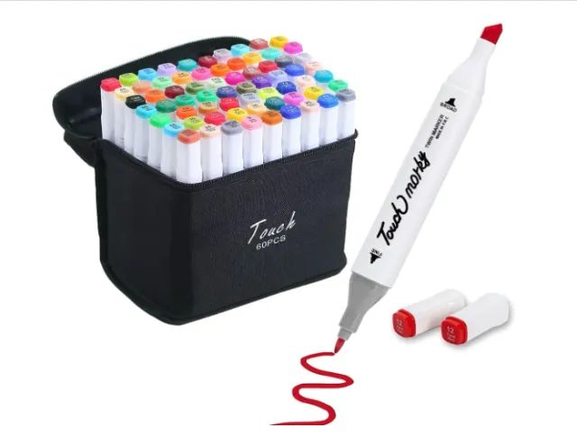 Kit Livro de Colorir Bobbie Goods Caderno 50 Páginas + Estojo Canetinhas Ponta Dupla 24pçs - Foto 5