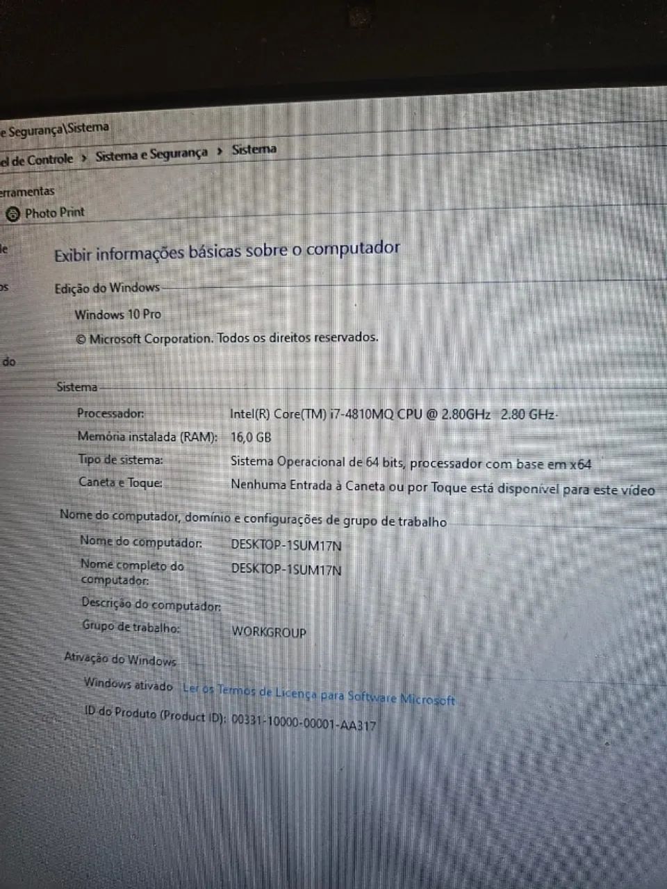 Notebook Avell i7 16GB ram 
