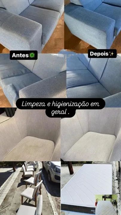 LIMPEZA E HIGIENIZAÇÃO DE ESTOFADOS EM GERAL 