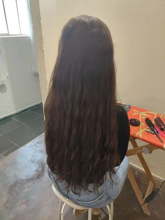 Cabelo longo e bonito brasileiro