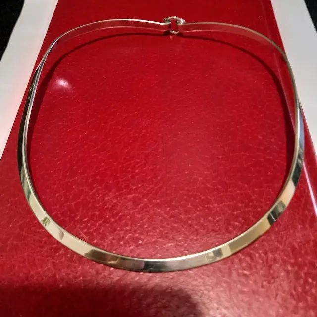 choker de prata polida 925  - Foto 2