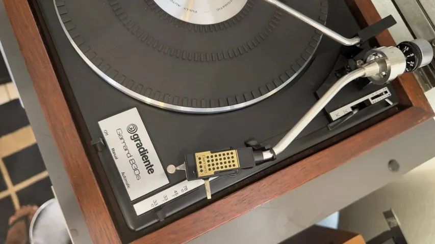 Toca-discos Gradiente Garrard 830-s Funciona Tudo - Madeira (Usado) - Foto 3