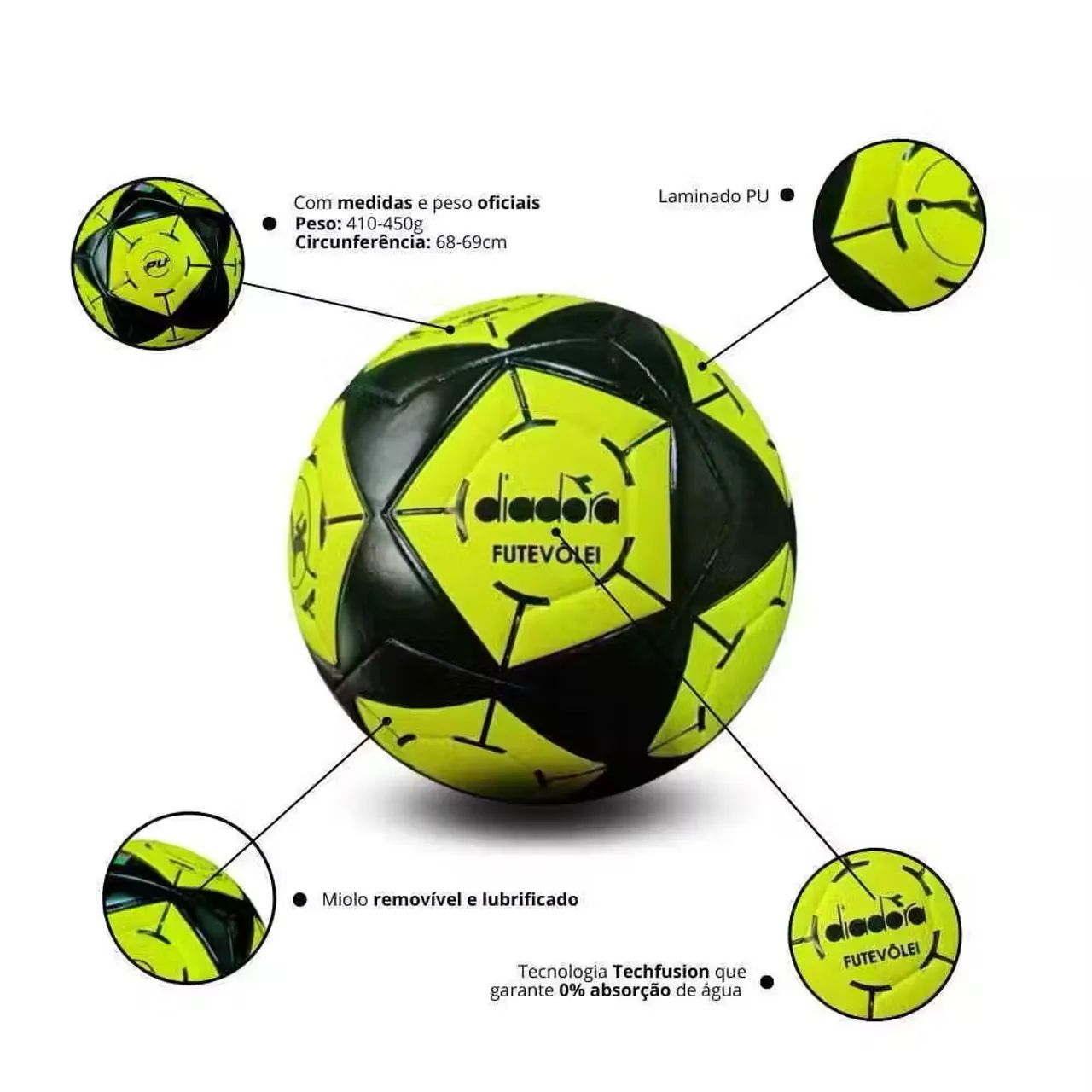 Bola de Futevôlei altinha futmesa oficial Diadora - Foto 5