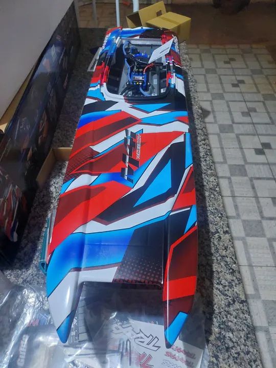 LANCHA TRAXXAS DCB M41 CATAMARAN RTR TQI TSM RED 57046-4 - Foto 2