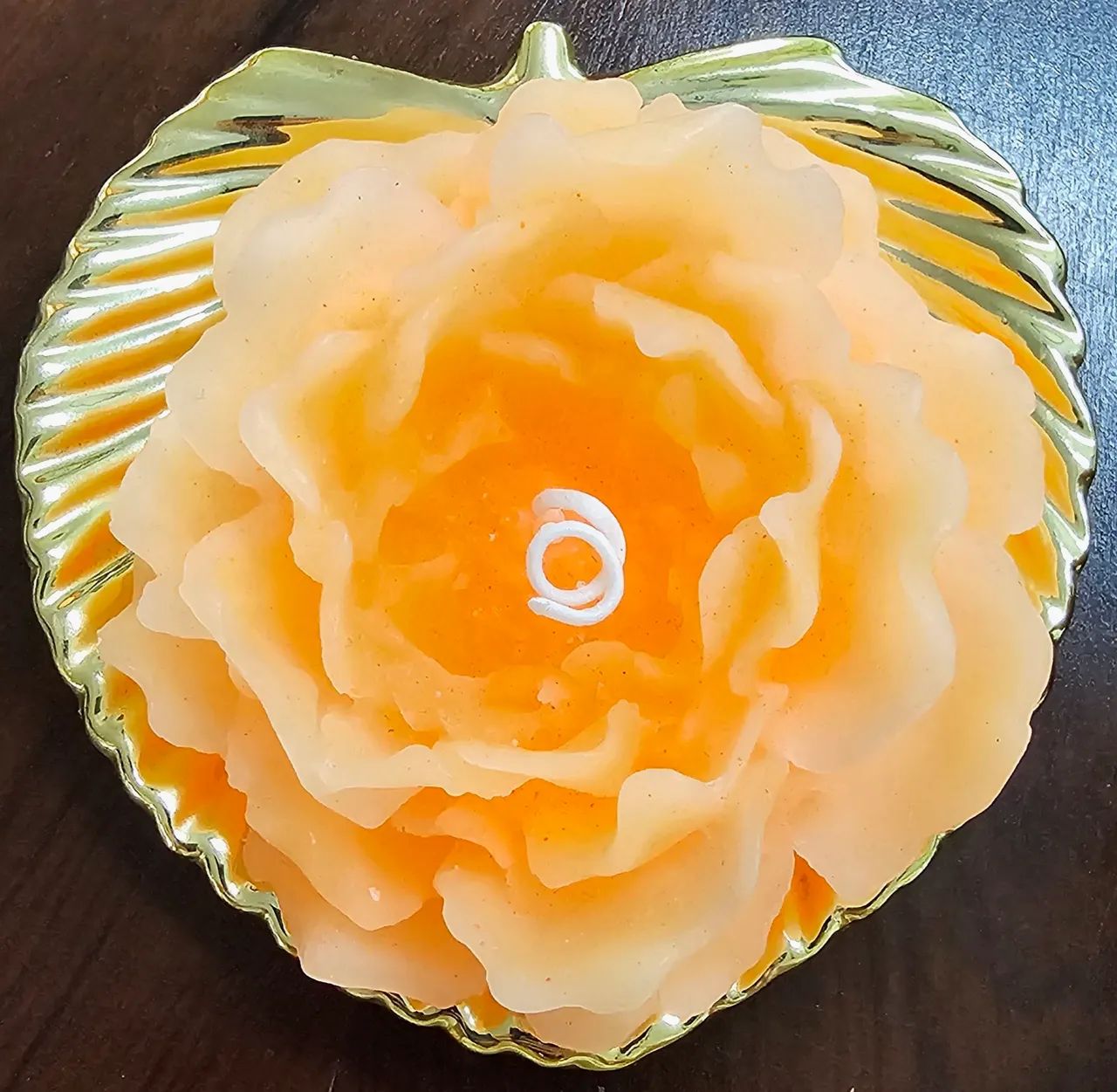 Vela Flor Rosa - Foto 3