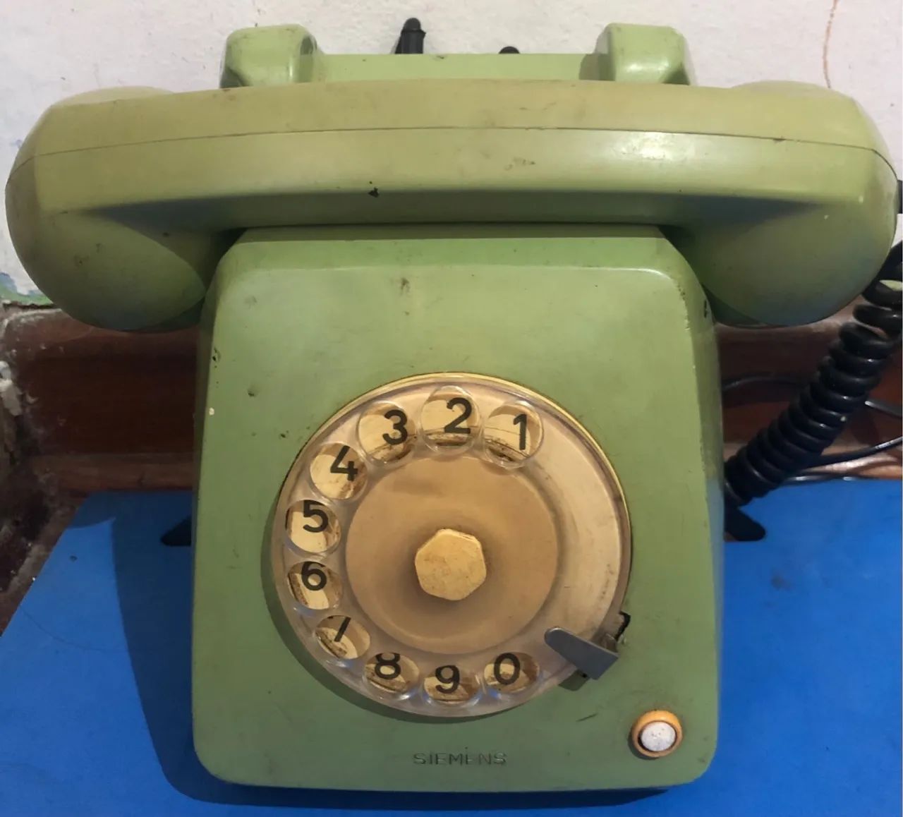 Telefone antigo Siemens verde - Foto 3