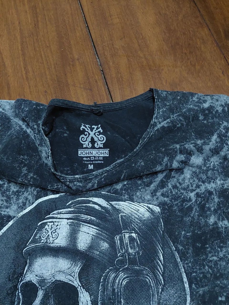 Camiseta John John com caveira e estampa tie dye - Foto 2