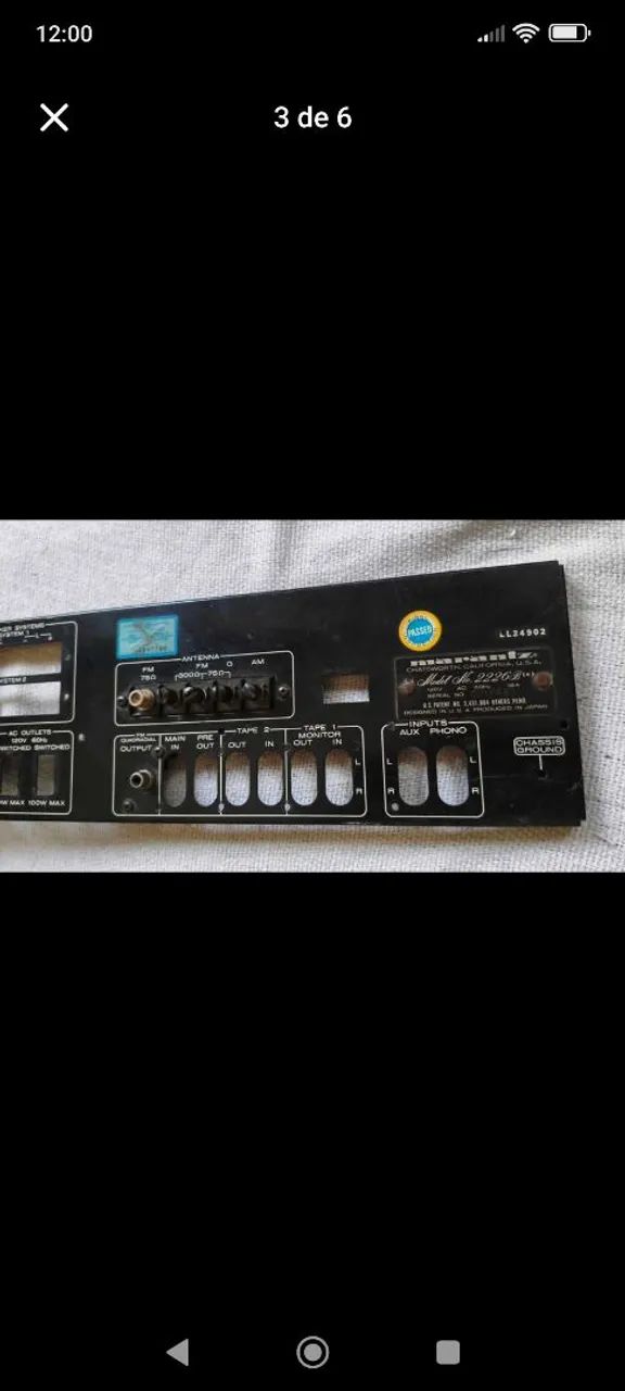 Painel traseiro Marantz 2226b - Foto 3