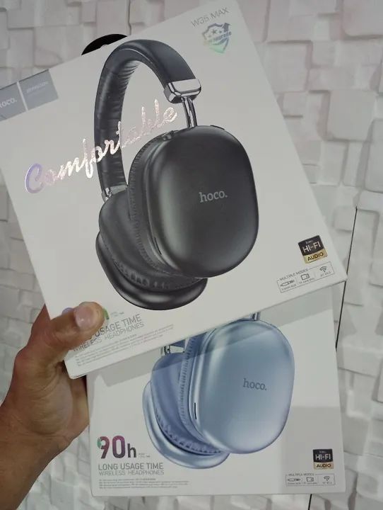 Fone de Ouvido Bluetooth Hoco W35 Max original - 90h de duração da bateria