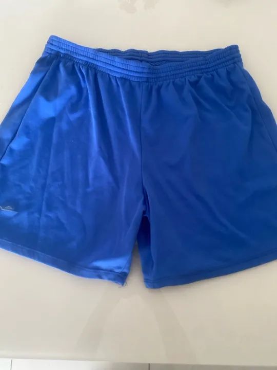 Short de Futebol Azul