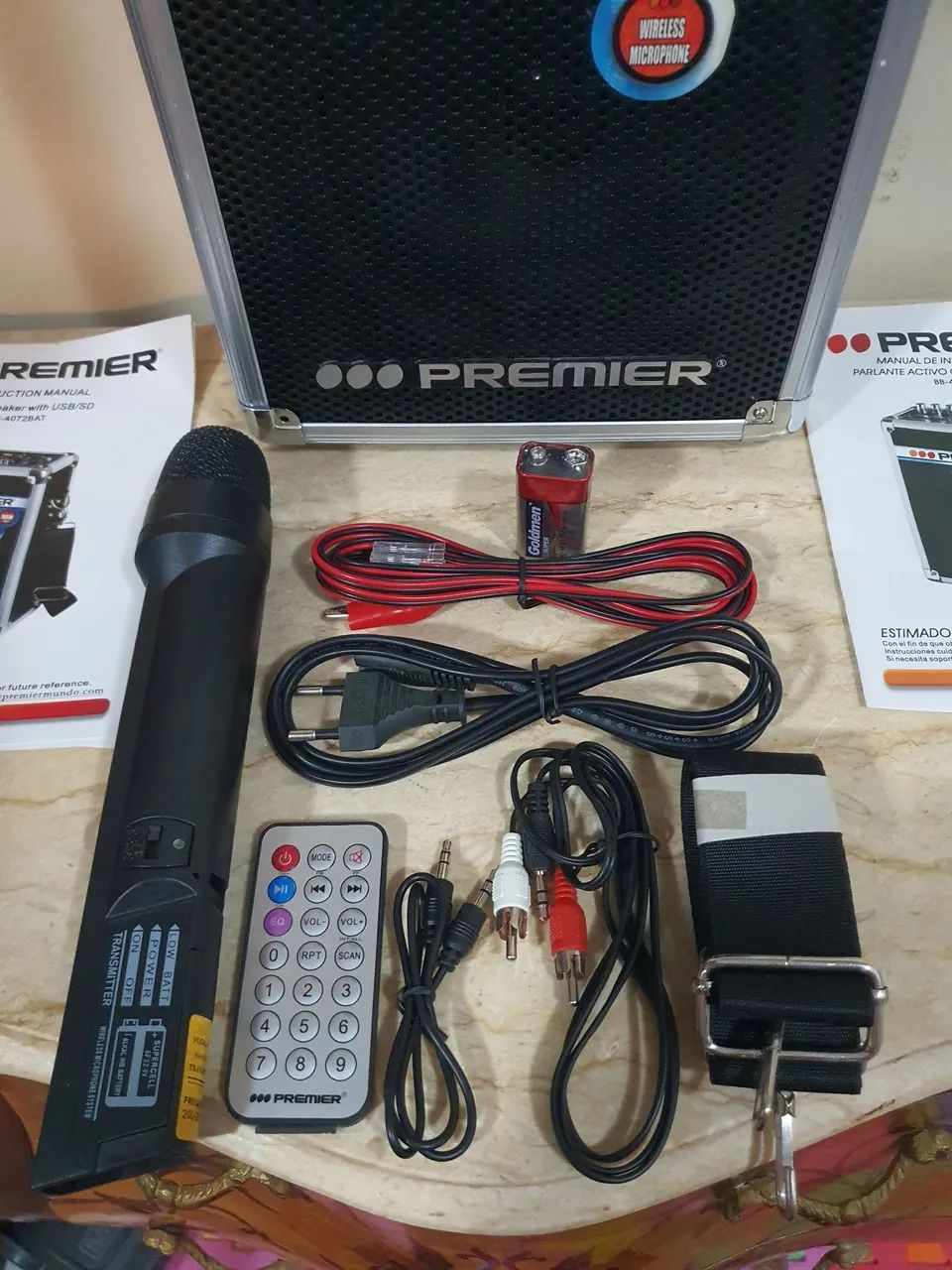CAIXA DE SOM PORTÁTIL PREMIER NOVA- 220V - Foto 2