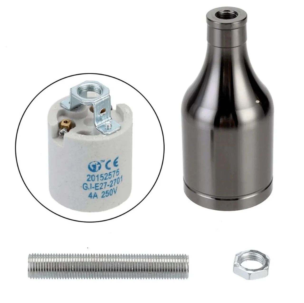 2 Pendentes simples retrô preto pérola - Foto 2