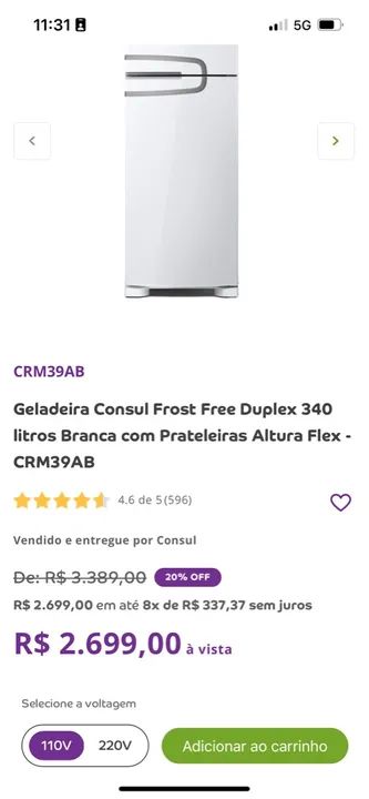 Geladeira cônsul fros Free 127v. - Foto 4