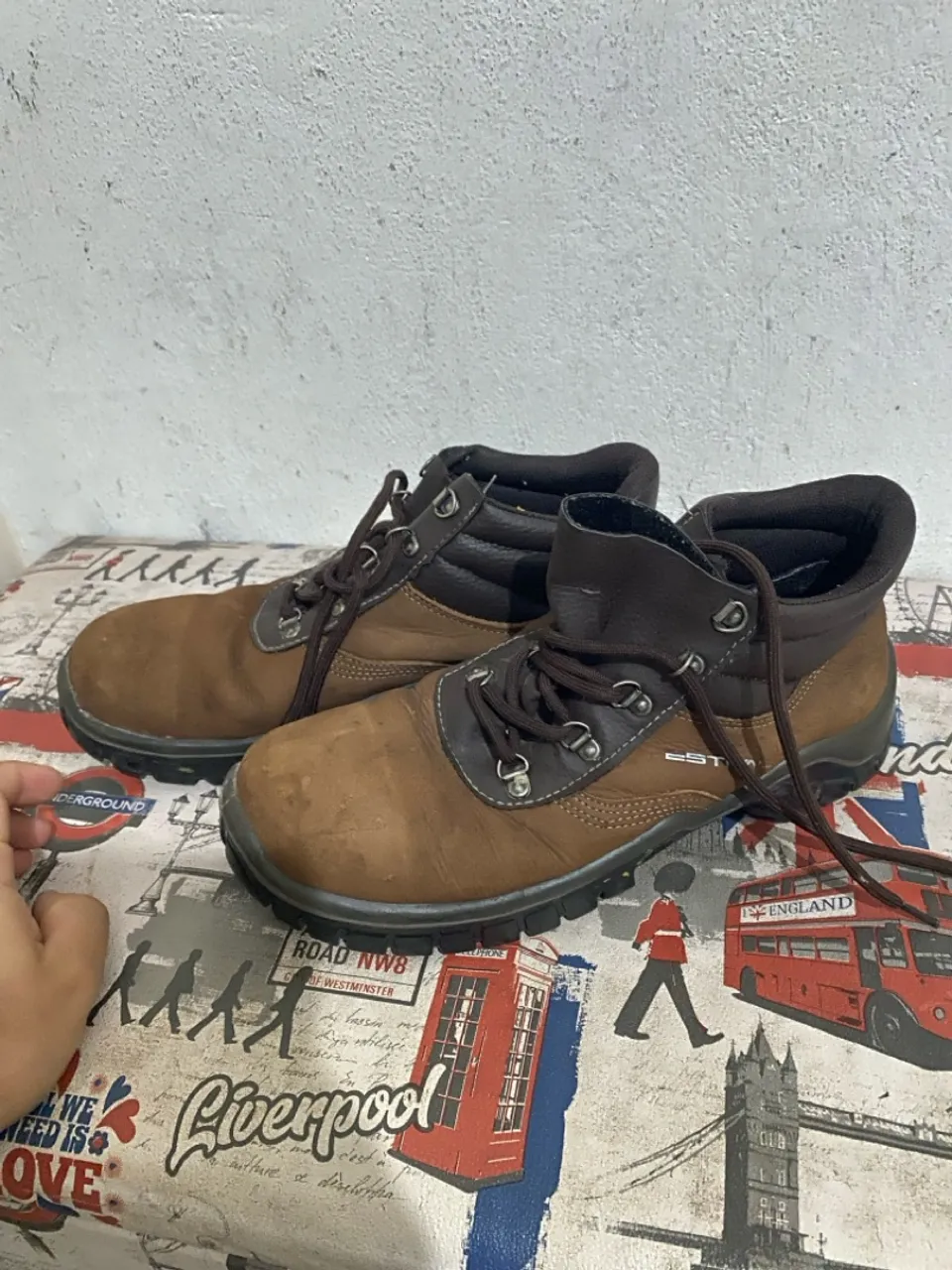 Botas de segurança Marrom N40- Biqueira de Composite