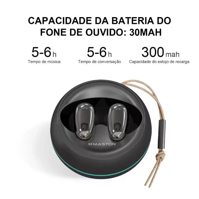 Fone De Ouvido Bluetooth 5.3 Sem Fio Tws Hmaston Rs-65 - Foto 6