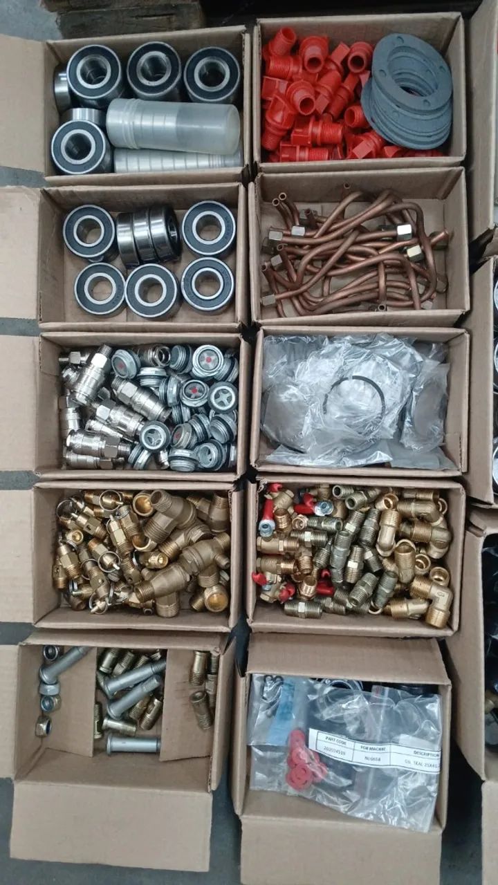 LOTE DE PEÇAS PARA COMPRESSOR 24L NCA24L2HP APROXIMADAMENTE 850 ITENS SEMINOVOS! - Foto 3