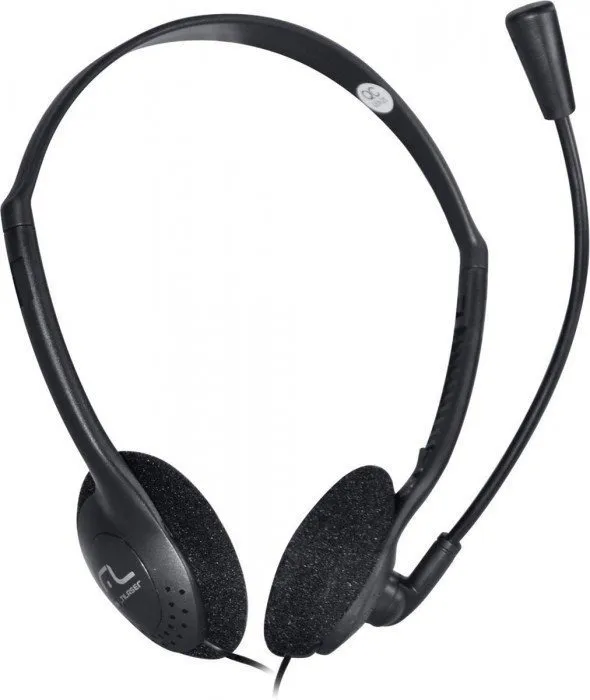 Fone de ouvido headset Stereo preto - Multilaser