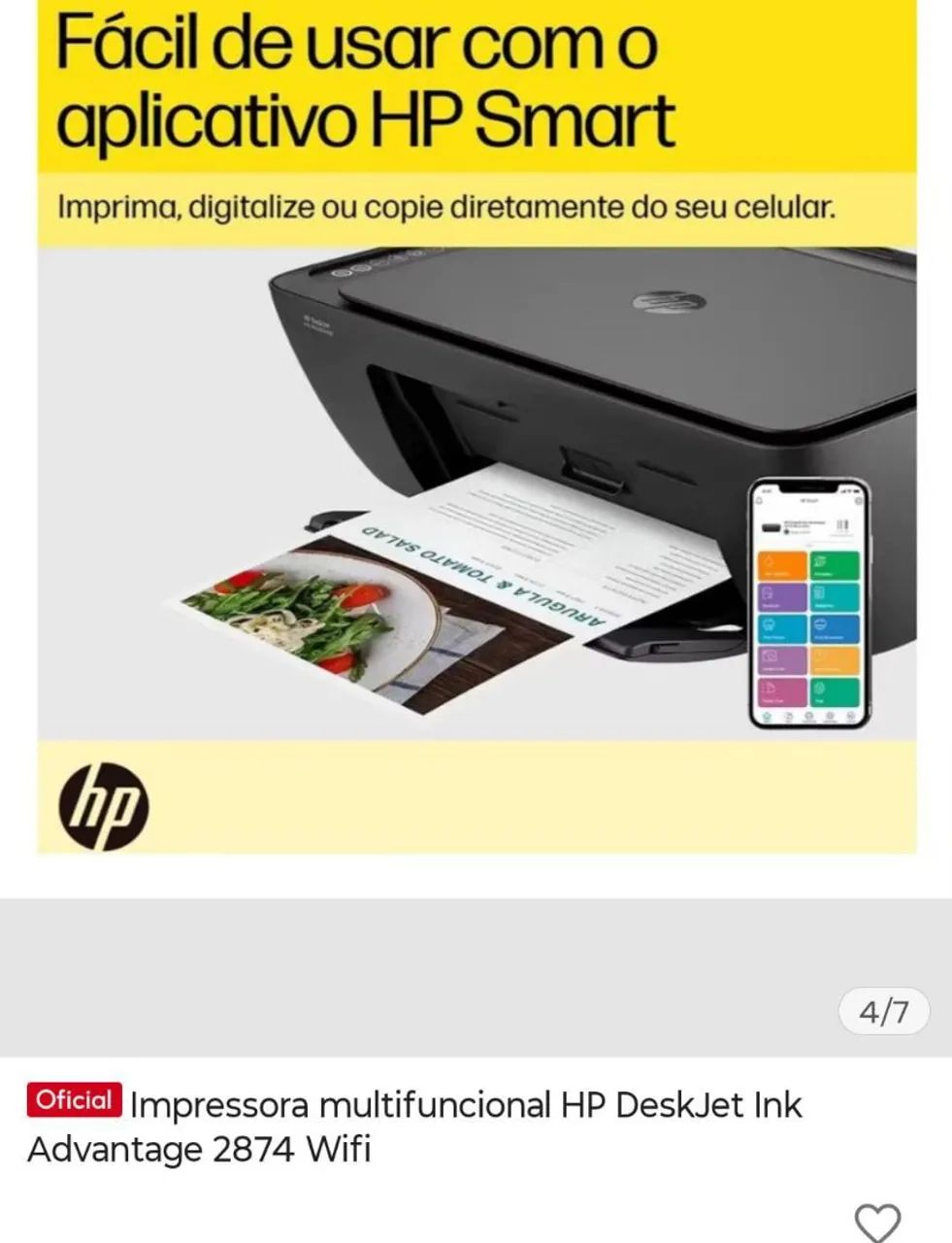 Impressora HP Deskjet 64842049119617120