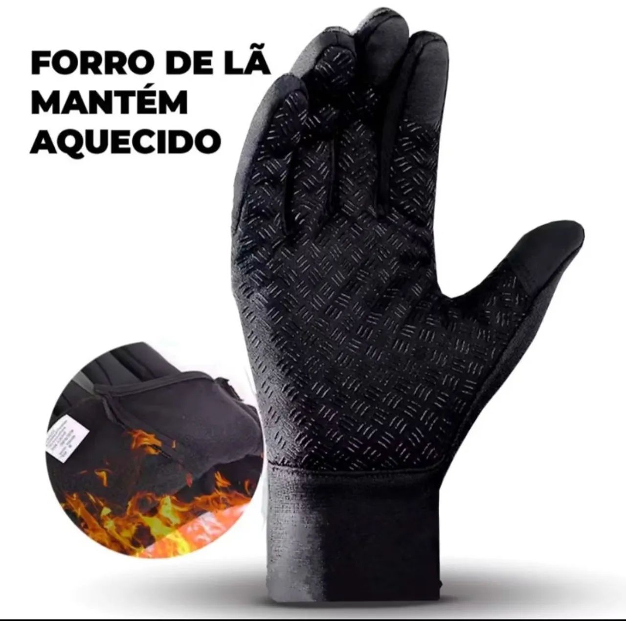 Luvas de Inverno Impermeáveis e Quentes - Foto 2