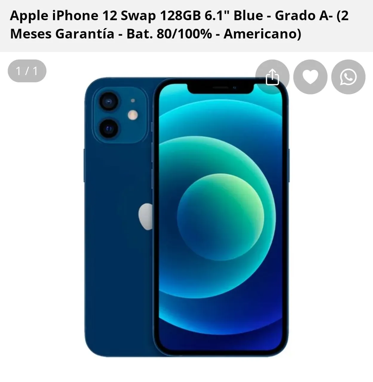 iPhone 12 128gb azul 