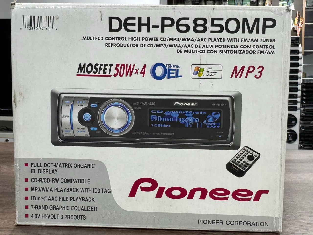 Cd rádio pioneer deh_p6850mp novo zero vários gráficos - Peças