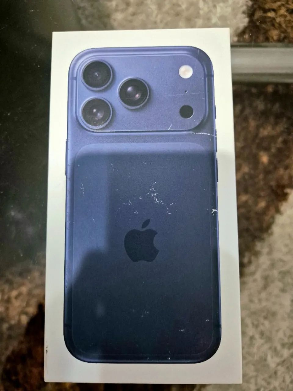 iPhone 17 pro 512GB (só E-SIM) - Azul profundo (Novo - Caixa