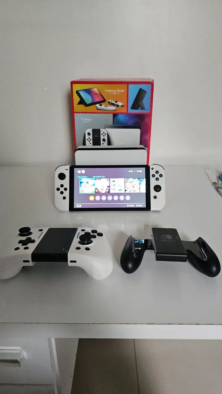 Nintendo Switch OLED Desbloqueado SD 128GB +  Joystick LinYuvo - Foto 4