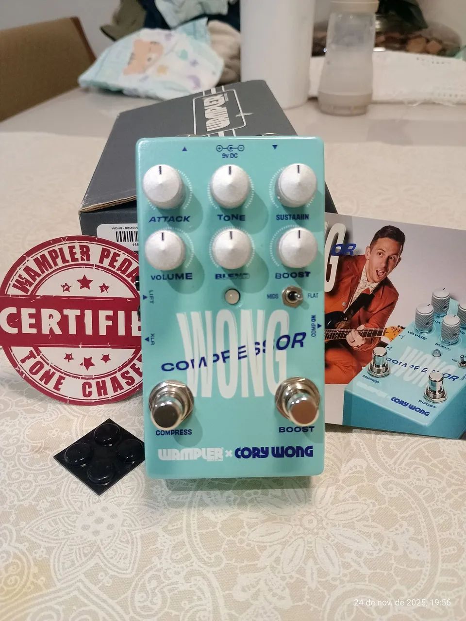 Pedal Wampler Cory Wong Compressor/Direct Box (Completo