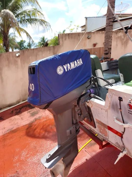 Lancha Alumínio Motor 40 Yamaha completa - Foto 4