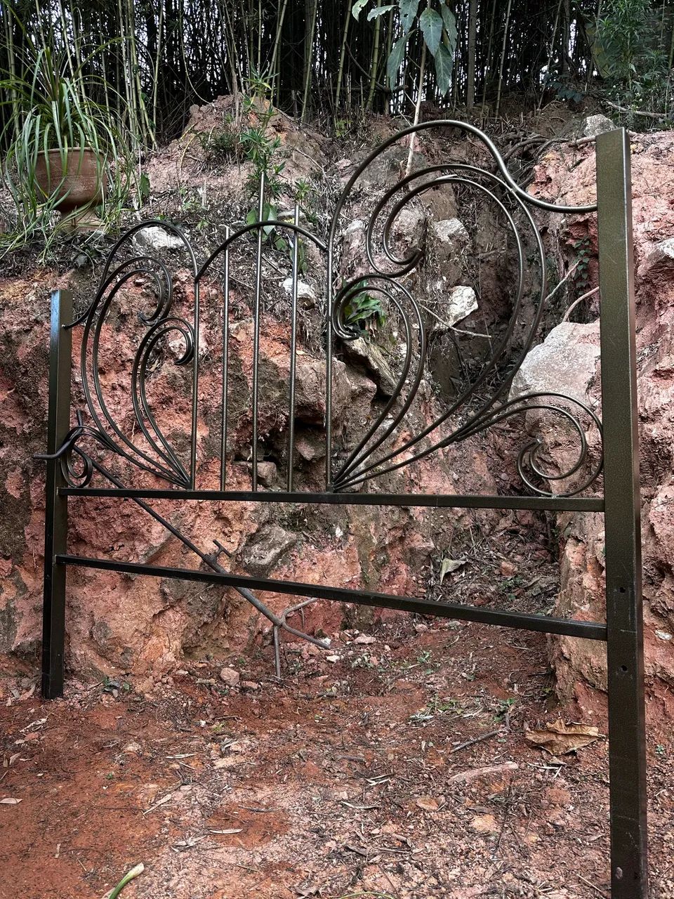 Cabeceira de ferro decorativa cor ouro envelhecido  - Foto 6