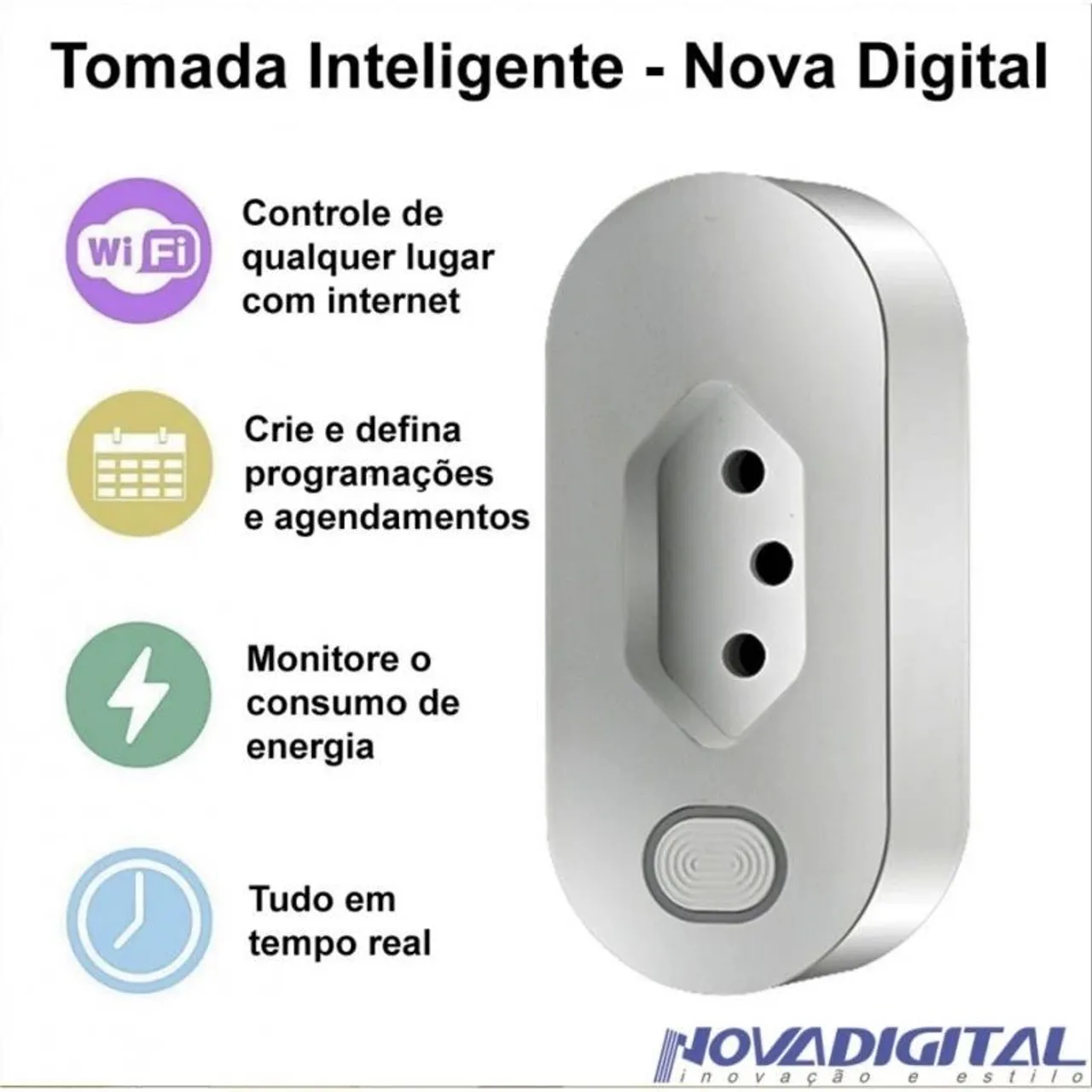 Tomada Plug Inteligente Alexa Google