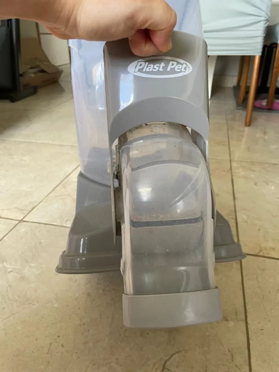 Porta Ração Dispenser 18 Litros Plast Pet Usado (Usado) - Foto 4