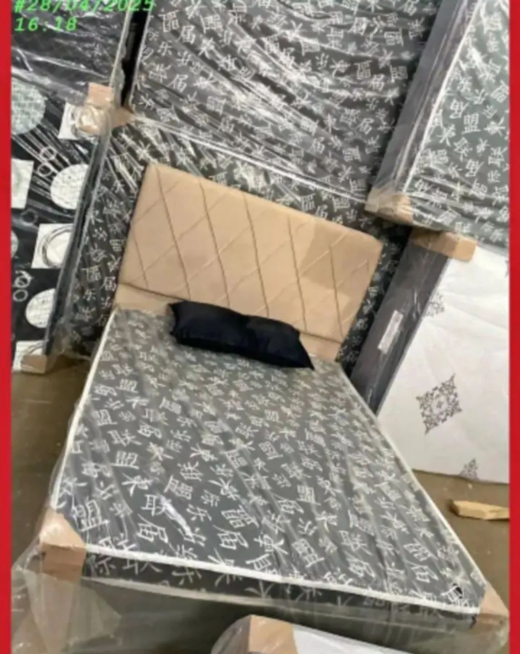 Cama Box Casal com colchão acoplado em oferta imperdível  - Foto 3