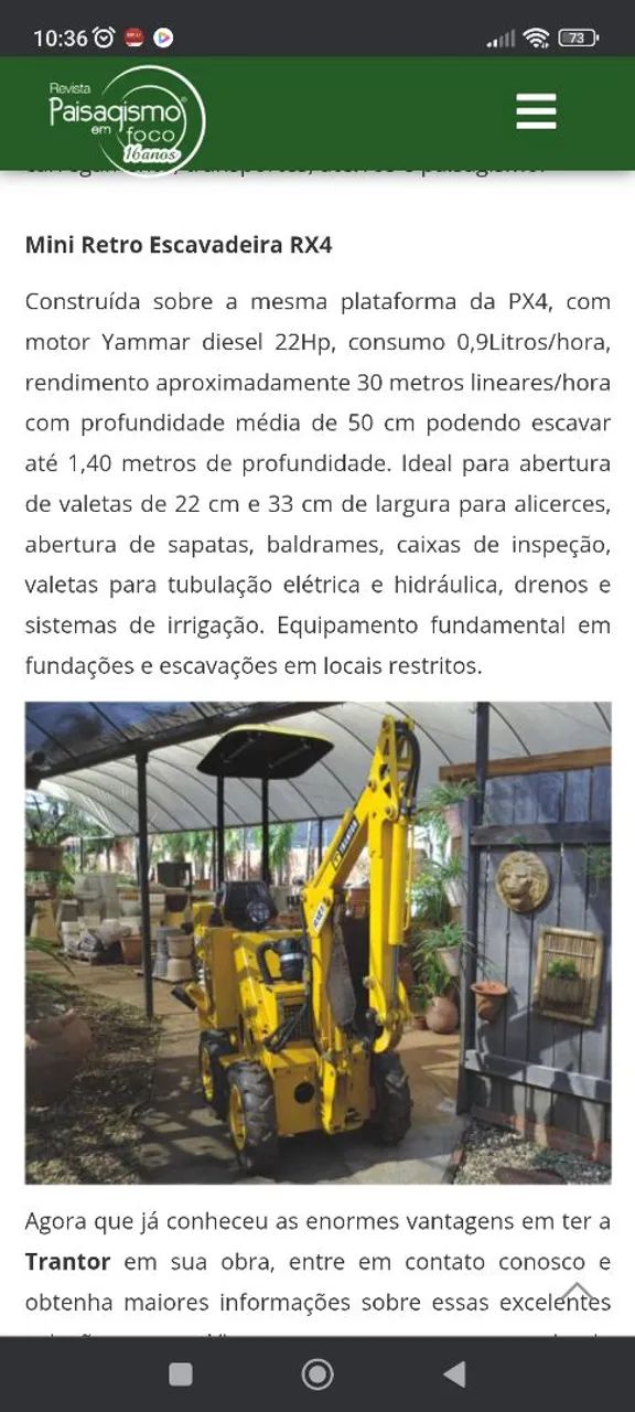 Mini escavadeira hidráulica - Foto 5