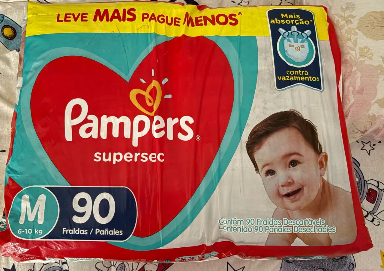 Fralda Pampers TAM  M