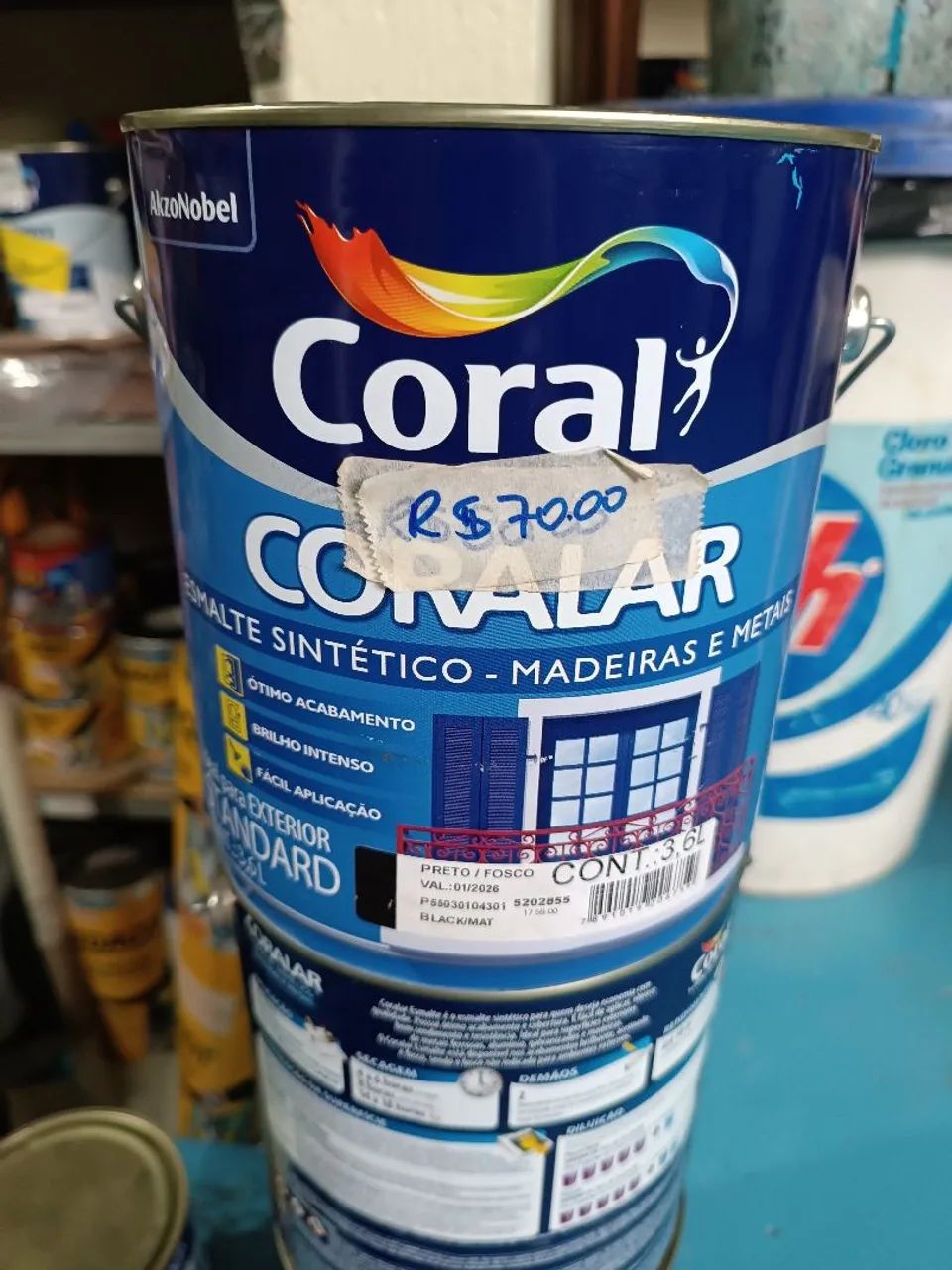 Esmalte Coralar 3,6 litros base solvente  - Foto 4