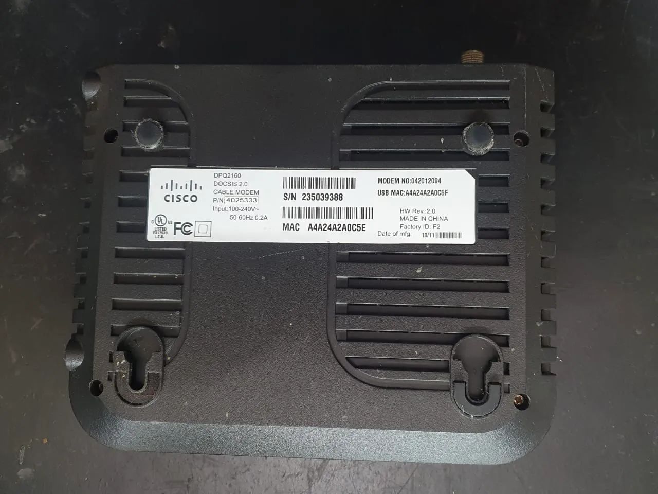 DPQ-2160 CISCO MODEM445600745139087360