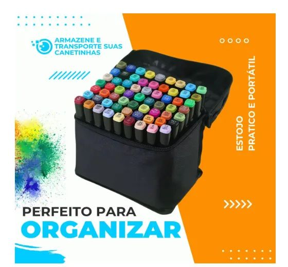 Kit Livro de Colorir Bobbie Goods Caderno 50 Páginas + Estojo Canetinhas Ponta Dupla 24pçs - Foto 3