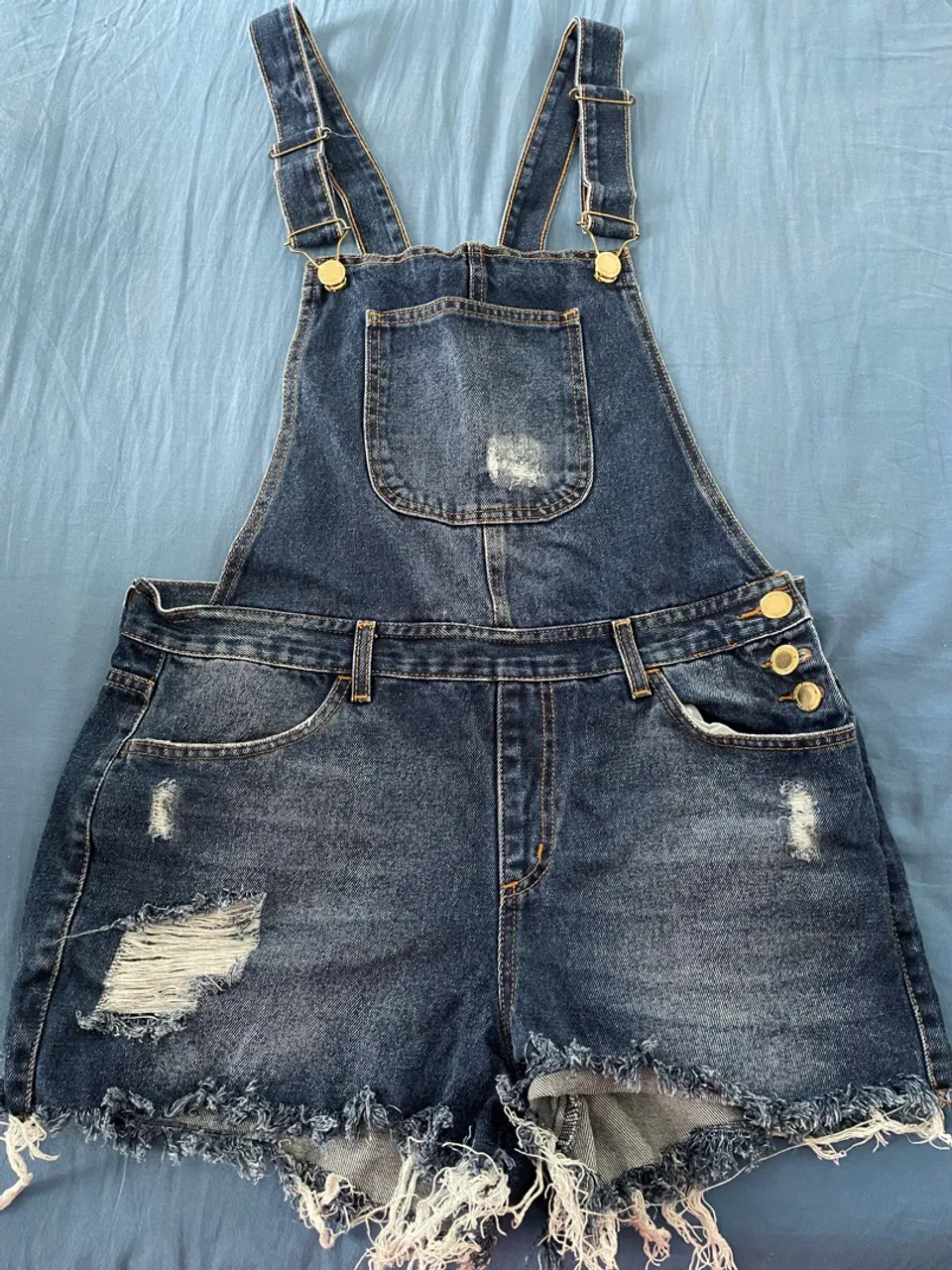 Macacão Jeans Feminino