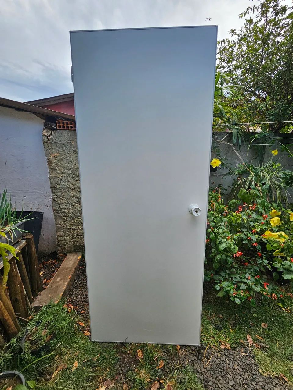 2 (duas) Porta de madeira branca para escritório - porta eucatex divisoria