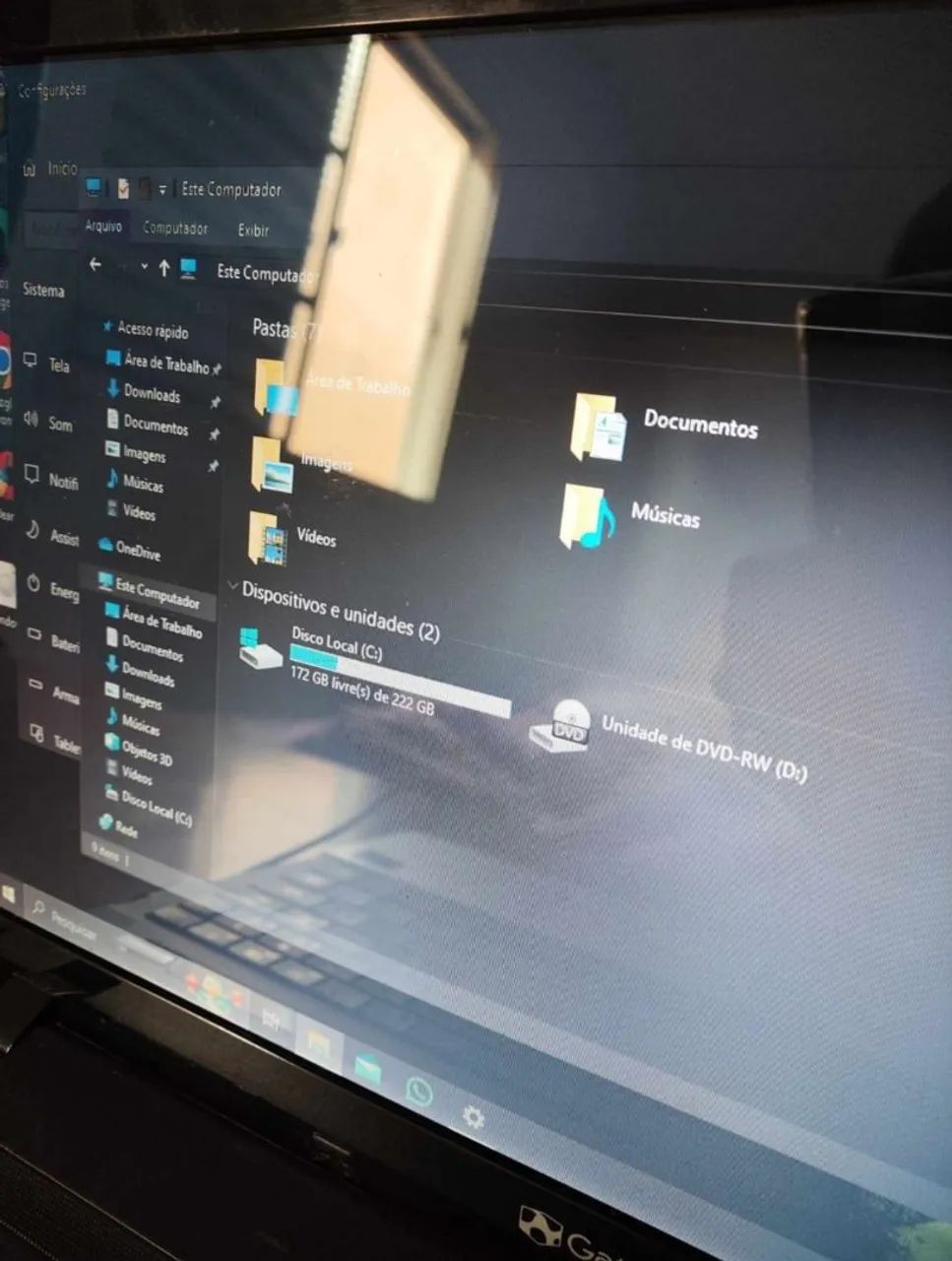 Notebook Gateway 8gb ram, teclado numérico  tela 15.6" - Foto 4