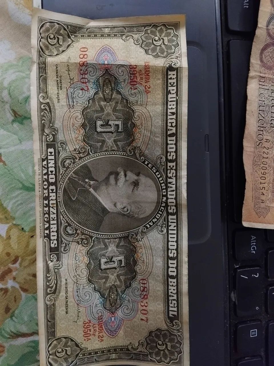 Nota de 5 Cruzeiros - Brasil