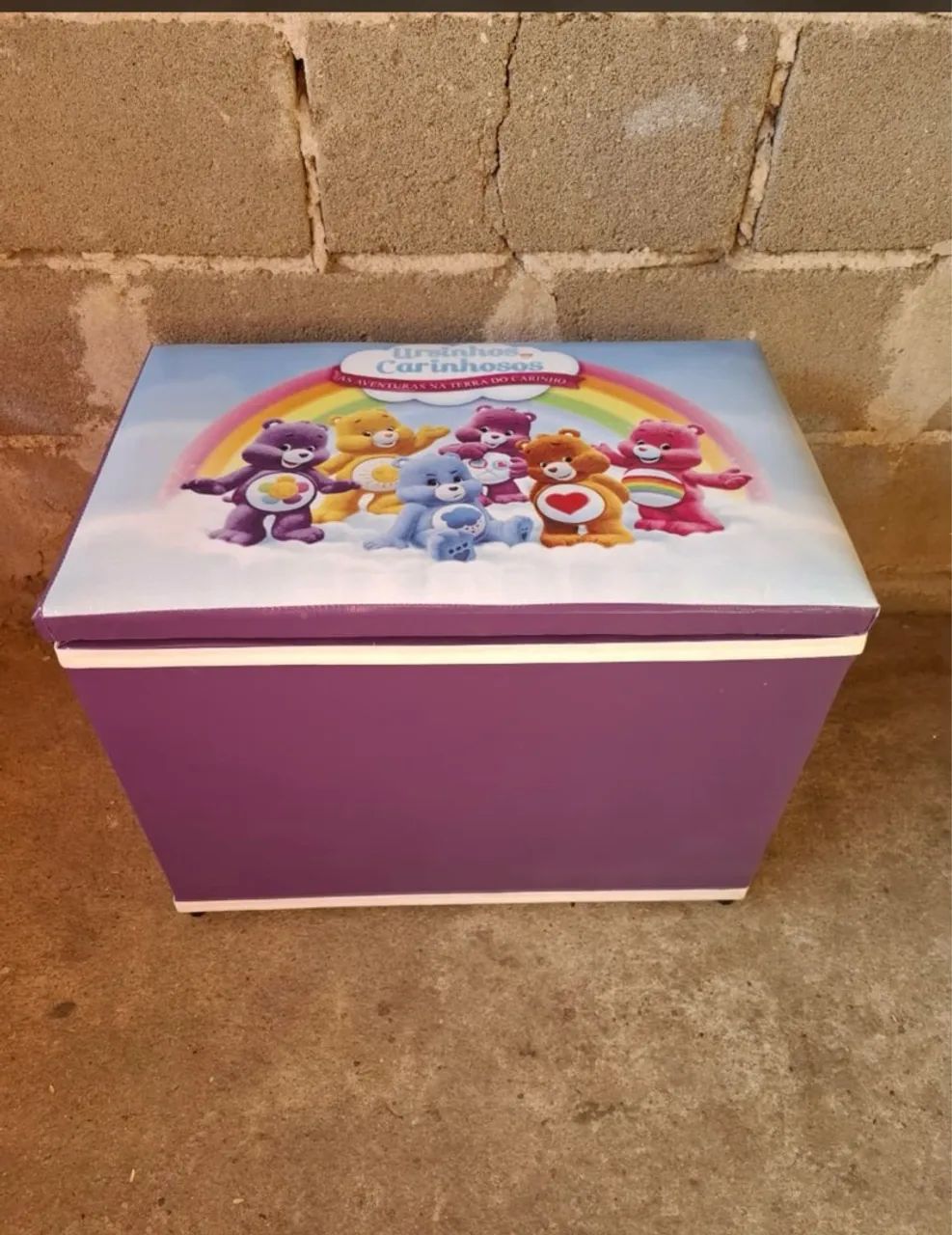 Baú Puff de brinquedos novos 80x42 cada  - Foto 2