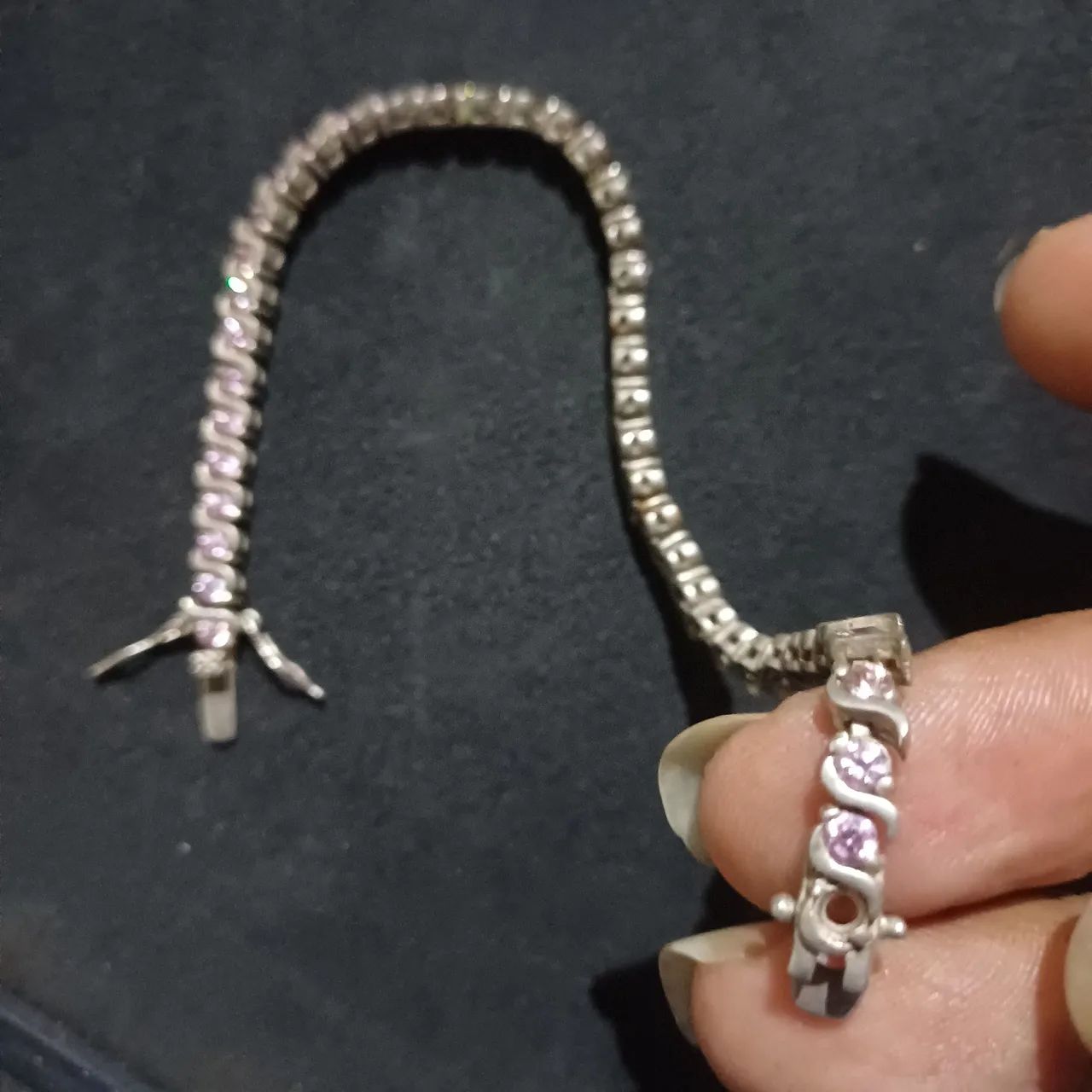 Pulseira riviera em prata 925 - Foto 3