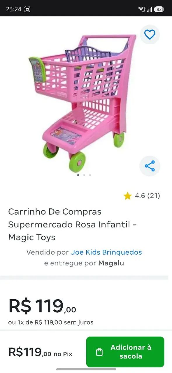 Carrinho de compras infantil  - Foto 4